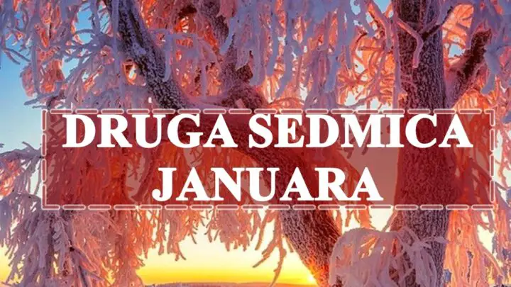 Druga sedmica januara , evo sta nam donosi.Nove prilike su pred nama bitno je da ih iskoristimo !