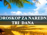 Horoskop za naredna tri dana za sve znakove zodijaka: