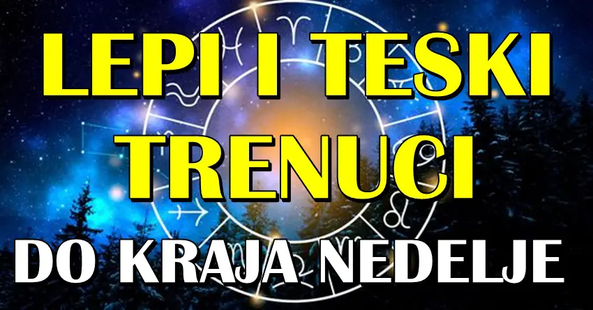 Nekome radost, a nekome tuga: Mali horoskop otkriva dešavanja do kraja nedelje!