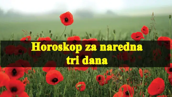 Petak subota i nedelja mnogo drustvenih obaveza ceka neke znakove.
