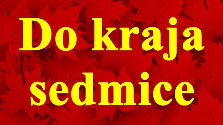 Do kraja sedmice pokusajte naci blans izmedju privatnog i poslovnog zivota.