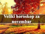 Veliki horoskop za novembar za sve znake zodijaka.