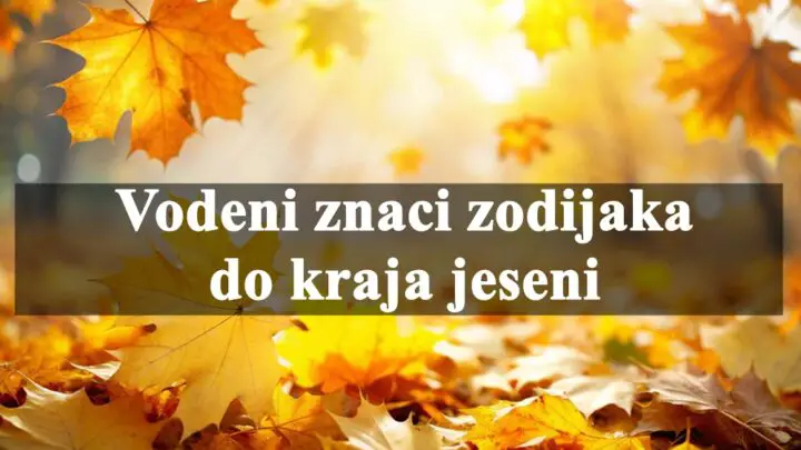 Vodeni znaci zodijaka do kraja jeseni, saznajte sta ih to ceka.