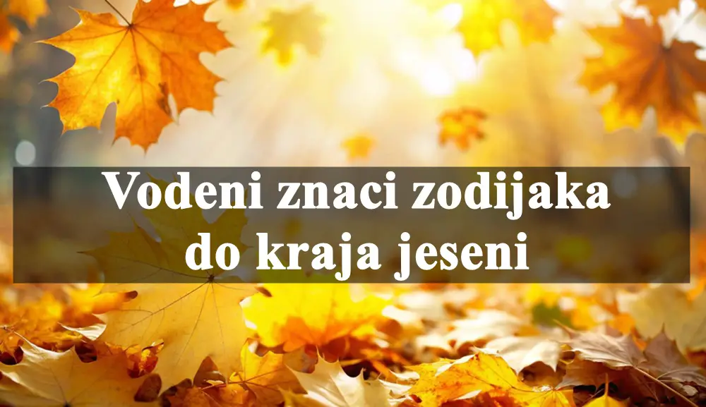 Vodeni znaci zodijaka do kraja jeseni, saznajte sta ih to ceka.