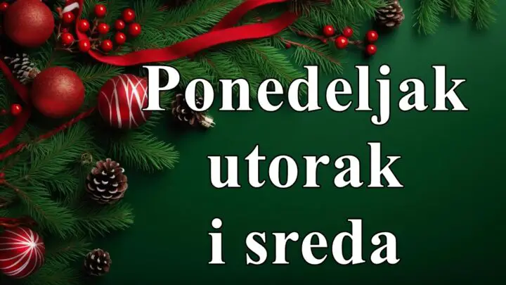 Ponedeljak utora i sreda budite stprljivi u ova tri dana !