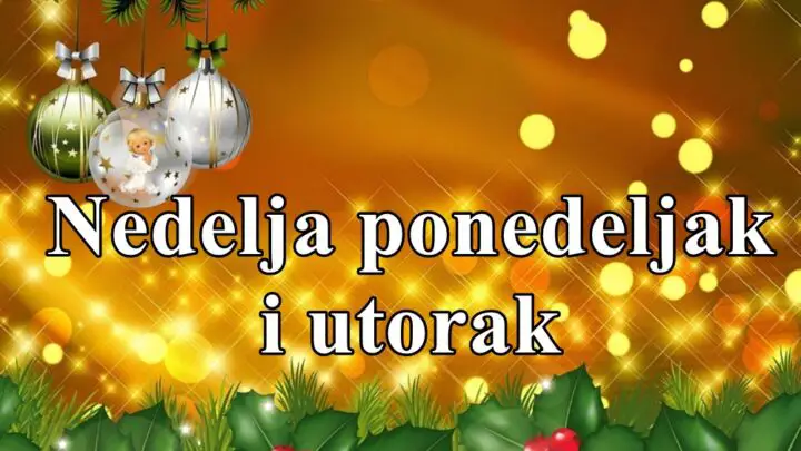 Nedelja ponedeljak i utorak evo sta vam zadnja tri dana u ovoj godini donose !