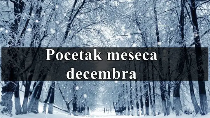 Prvi dani decembra , evo na kakav nacin je mesec zapoceo !
