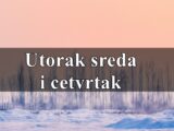 Utorak sreda i cetvrtak Blizanci finascijska sreca vas ocekuje u ova tri dana .