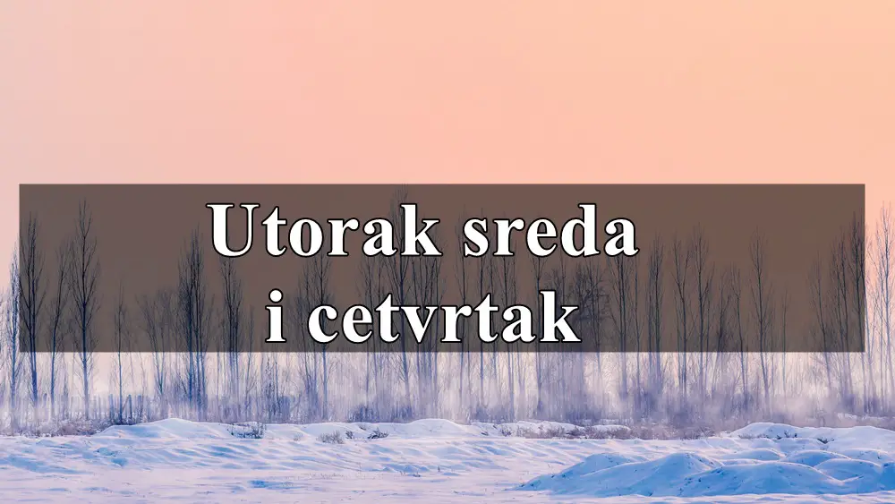 Utorak sreda i cetvrtak Blizanci finascijska sreca vas ocekuje u ova tri dana .