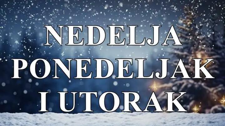 Nedelja ponedeljak i utorak tri dana promena pred nama.