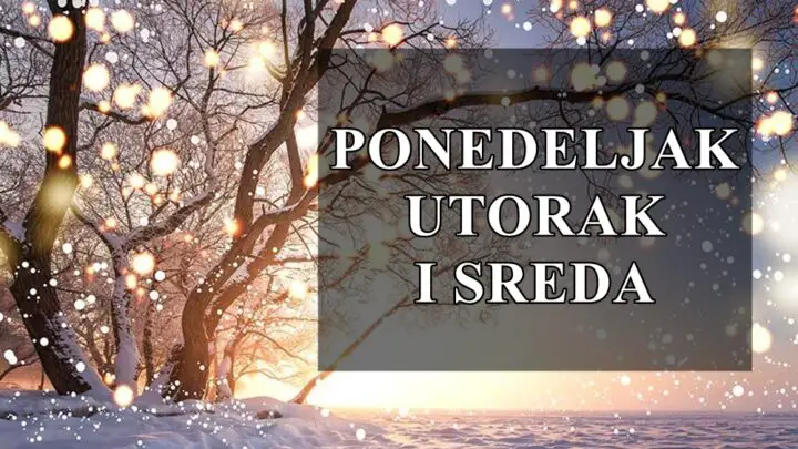 Veoma zanimljivi dani su pred vama saznajte sta vas ceka tokom ponedeljka utorka i srede !