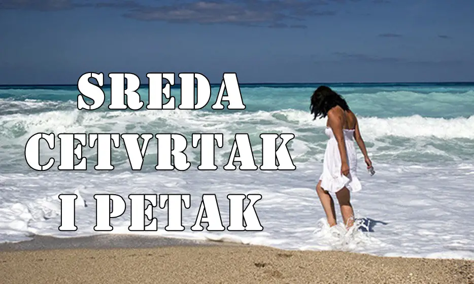 Sreda cetvrtak i petak tri dana promena su pred nama. Sreda cetvrtak i petak tri dana promena su pred nama.