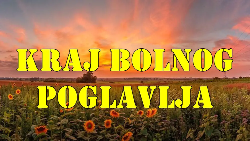 Kraj bolnog poglavlja zivota oni se oslobadjaju. Kraj bolnog poglavlja zivota oni se oslobadjaju.