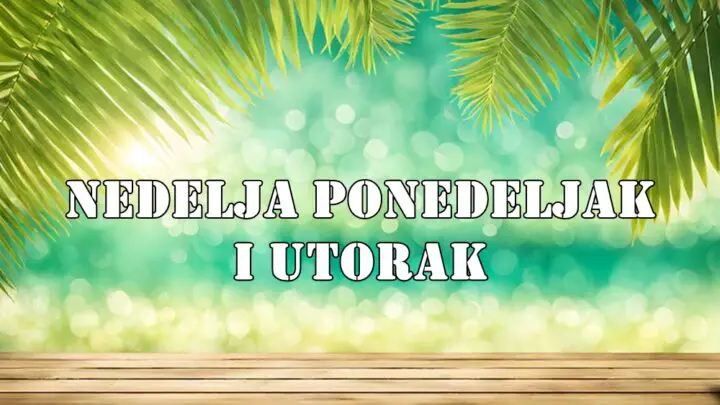 Nedelja ponedeljak i utorak evo sta avs u ova tri dana ceka .