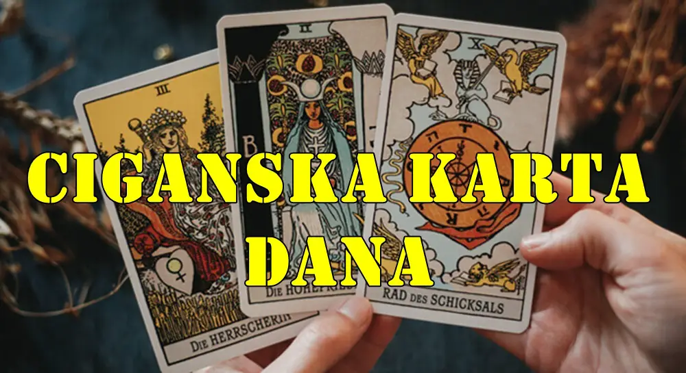 Ciganska karta dana:VAGA Karta: Radost Radosna vest, obnavljanje nade, susret koji vraća osmeh. Ciganska karta dana:VAGA Karta: Radost Radosna vest, obnavljanje nade, susret koji vraća osmeh.