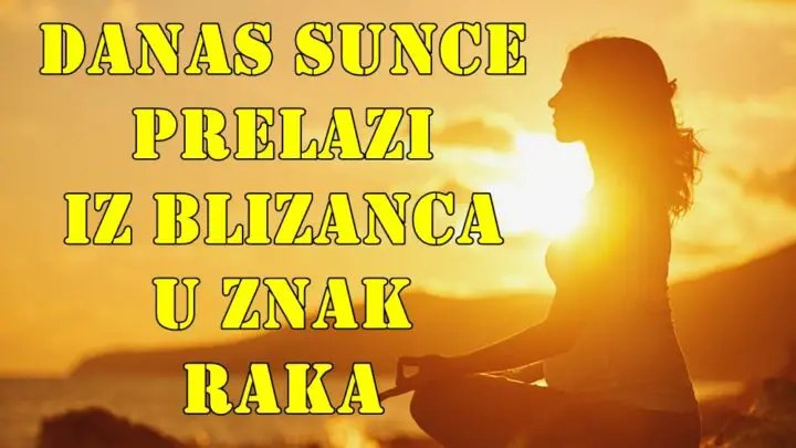 Kraj je Blizanaca i vreme je za Raka! Sunce danas, 20. juna 2025. godine, prelazi iz znaka Blizanaca u znak Raka