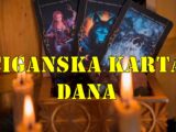 Ciganska karta dana :Bikovi, vaša karta je Suđenje. Danas je dan kada se suočavate sa posledicama prošlih odluka ili donosite važnu presudu.