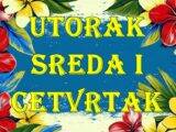 Utorak sreda i cetvrtak saznajte sta vas u ova tri dana ceka.