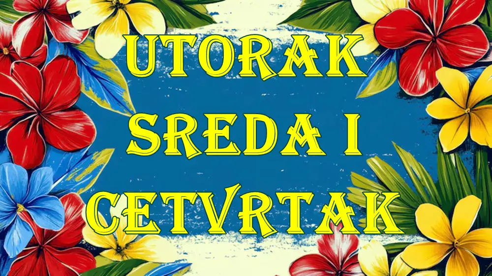 Utorak sreda i cetvrtak saznajte sta vas u ova tri dana ceka.