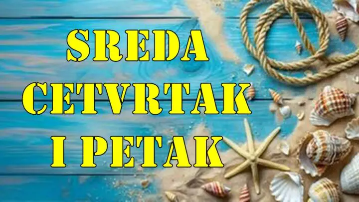 Sreda cetvrtak i petak pred nama su tri dana iznenadjenja evo i za koga .