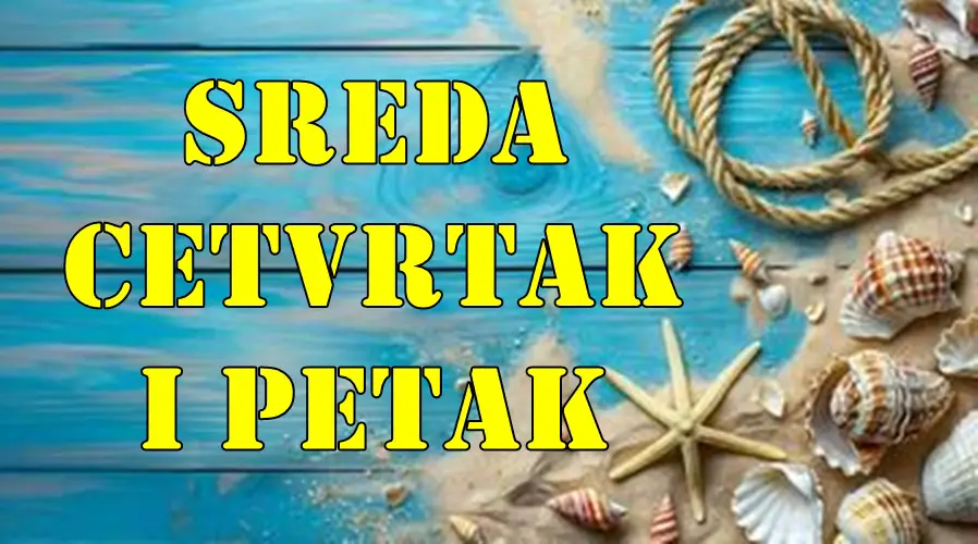 Sreda cetvrtak i petak pred nama su tri dana iznenadjenja evo i za koga .