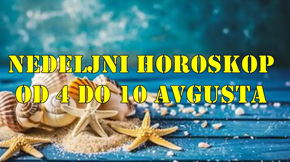 Nedeljni horoskop za period od 4. do 10. avgusta 2025. godine donosi raznovrsne energije za sve znakove Zodijaka. Nedeljni horoskop za period od 4. do 10. avgusta 2025. godine donosi raznovrsne energije za sve znakove Zodijaka.