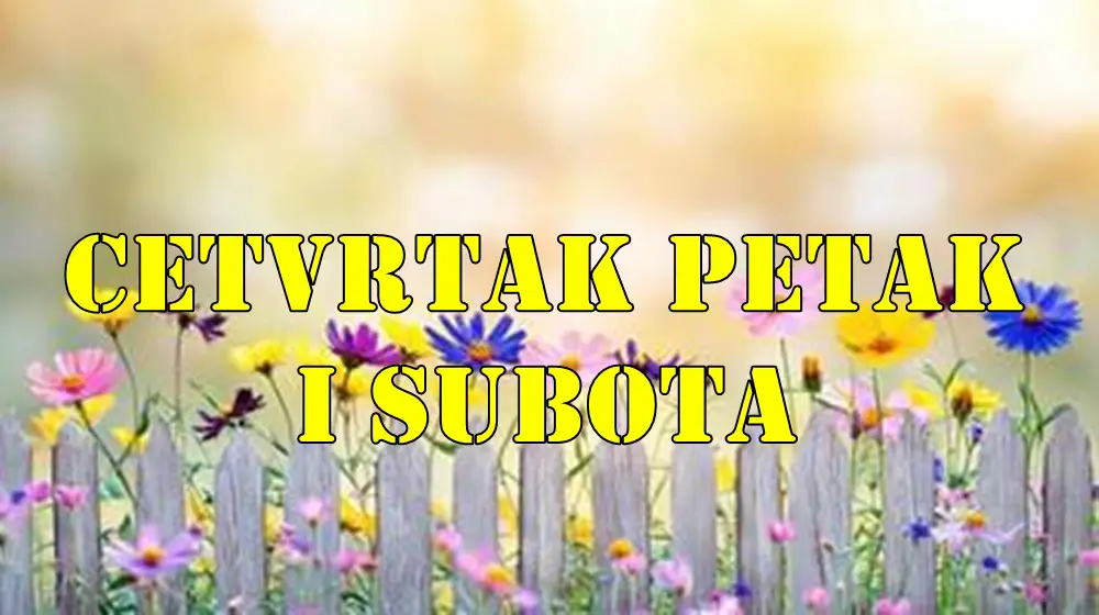 Cetvrtak petak i subota Ovnu raste samopouzdanje Bikovi izbegavajte nepotrebne rizike a sta se vama desava ?