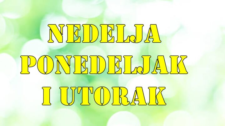 Nedelja ponedeljak i utorak  nekome nove prilike za posao a nekome ljubav cveta.