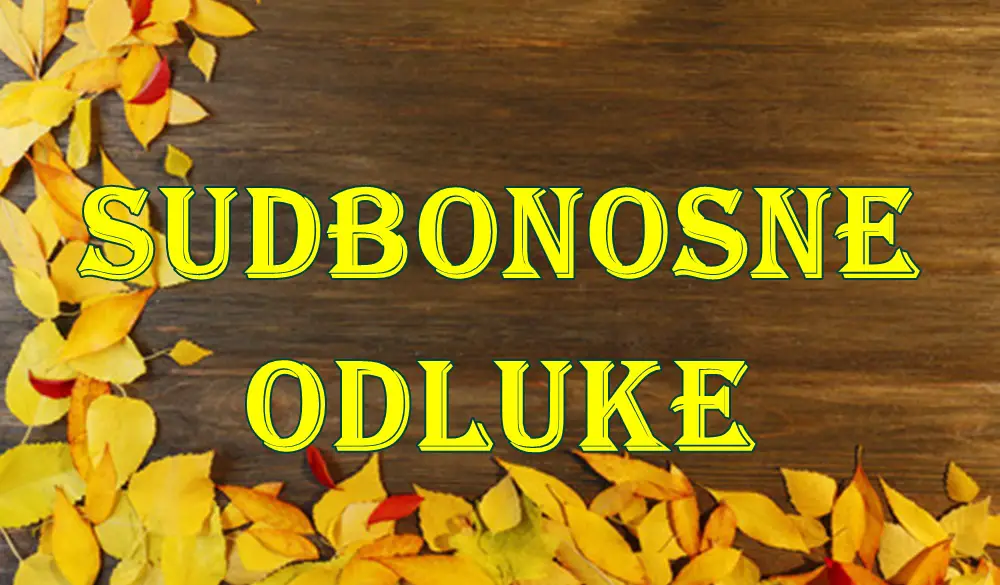 Ovim znacima zodijaka slede sudbonosne odluke. Ovim znacima zodijaka slede sudbonosne odluke.