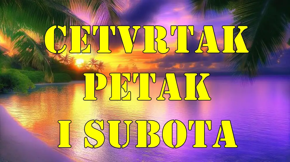 Cetvrtak petak i subota dolaze izazovi ali i iskreni razgovori. Cetvrtak petak i subota dolaze izazovi ali i iskreni razgovori.